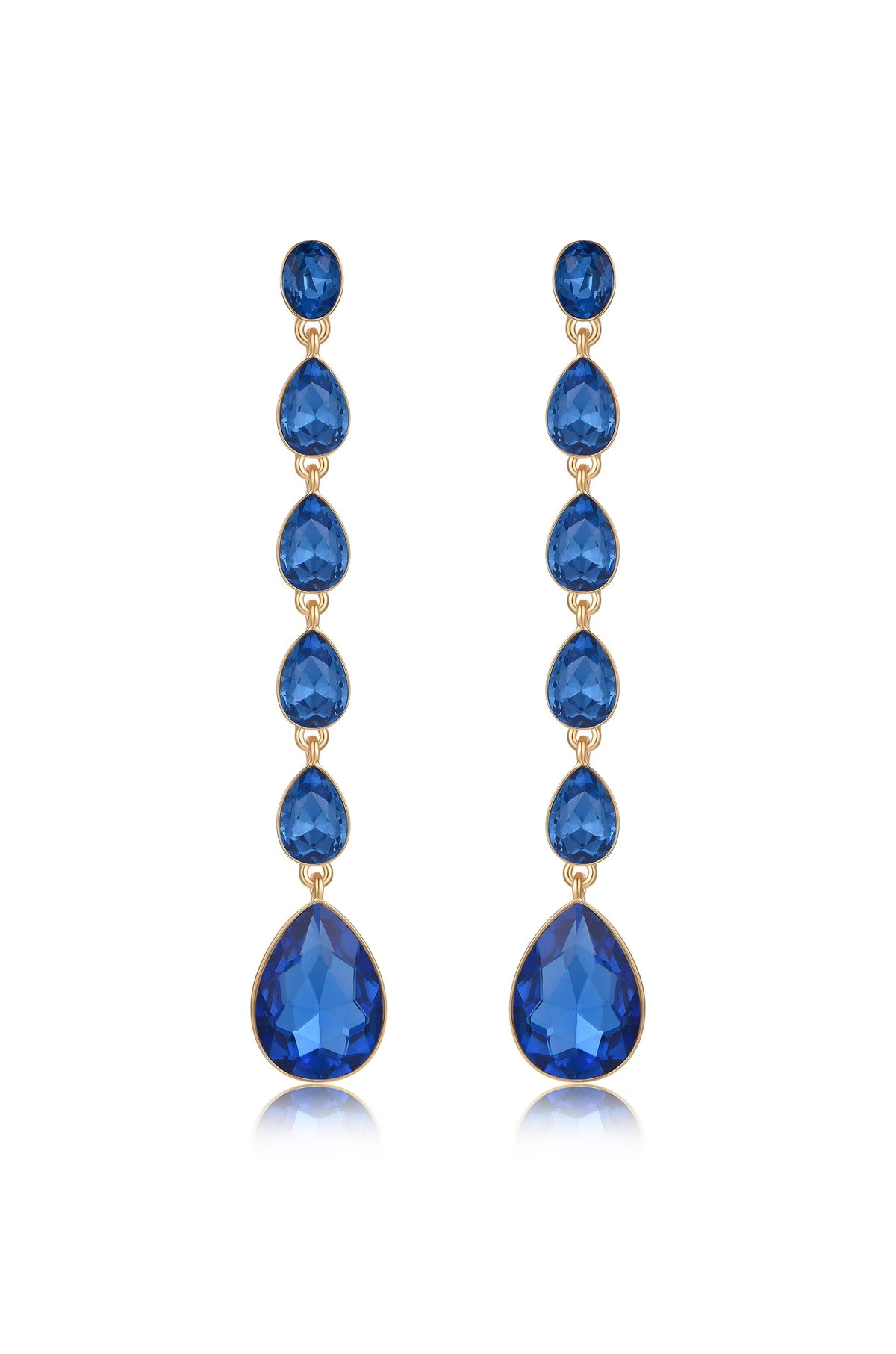 Crystallized Drop Earrings - Amethyst Crystal with 18k Gold Plating | Ettika
