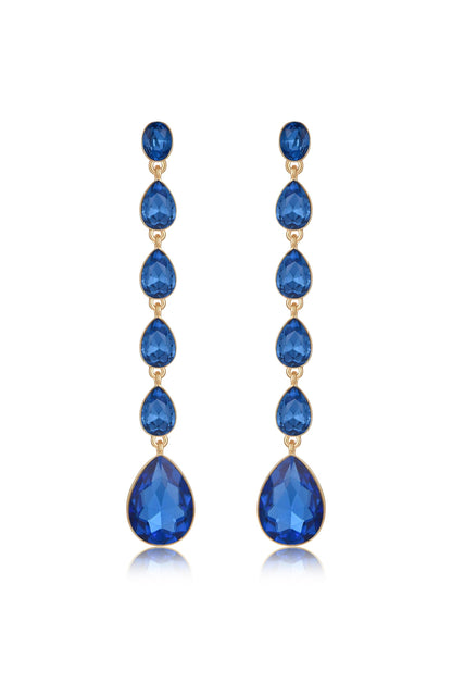 Crystallized Drop Earrings - Amethyst Crystal with 18k Gold Plating | Ettika