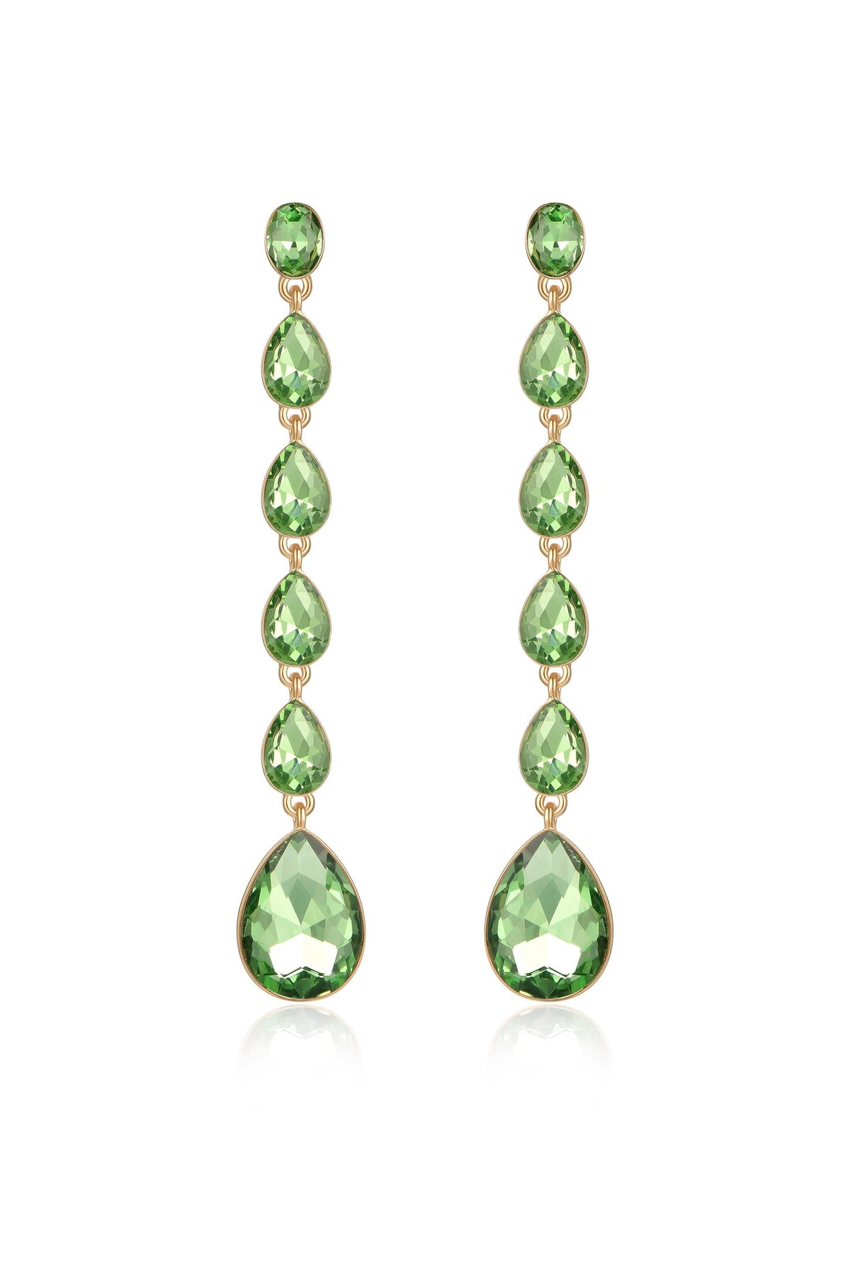 Crystallized Drop Earrings - Amethyst Crystal with 18k Gold Plating | Ettika