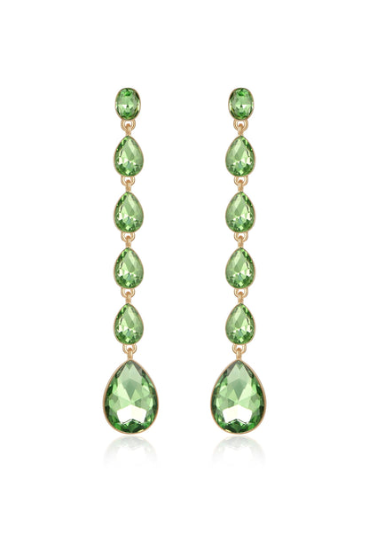 Crystallized Drop Earrings - Amethyst Crystal with 18k Gold Plating | Ettika