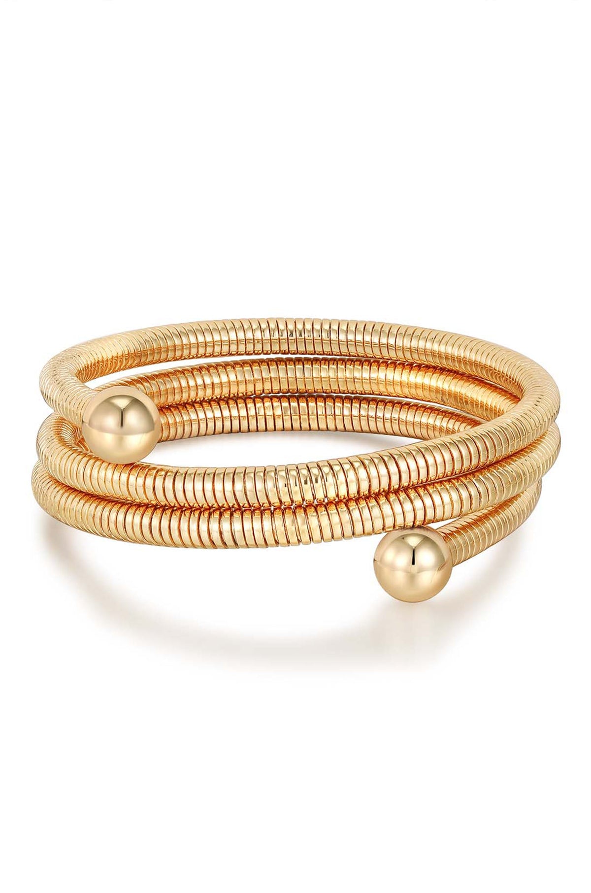 Spring Band Flex Bangle - 18k Gold Plated | Ettika