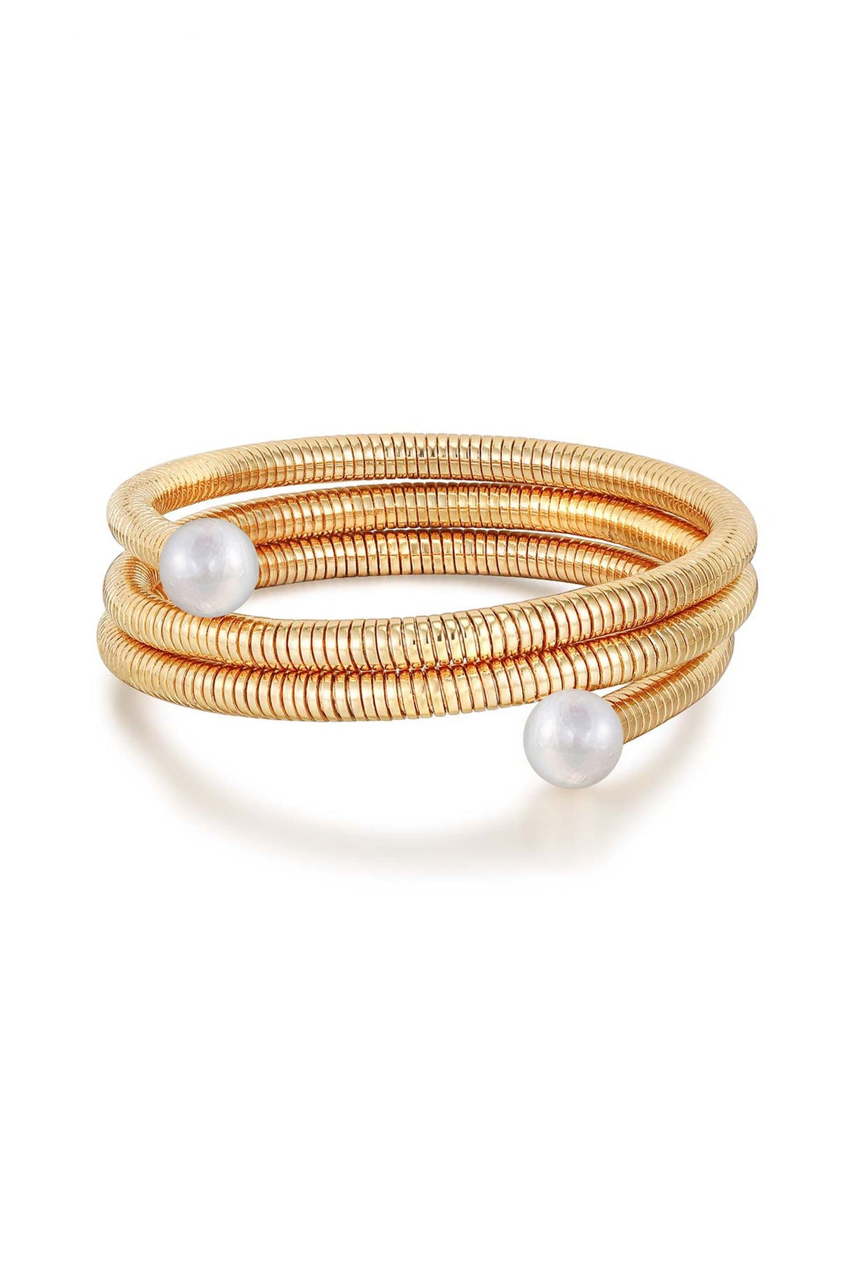 Spring Band Flex Bangle - 18k Gold Plated | Ettika