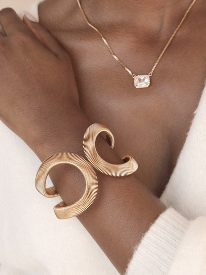 Abstract Flex Cuff - 18k Gold Plated | Ettika