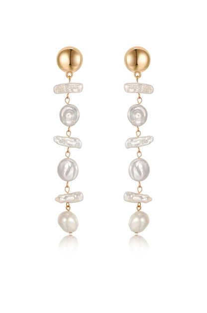 Ocean Secrets Freshwater Pearl Earrings - Pearl | Ettika