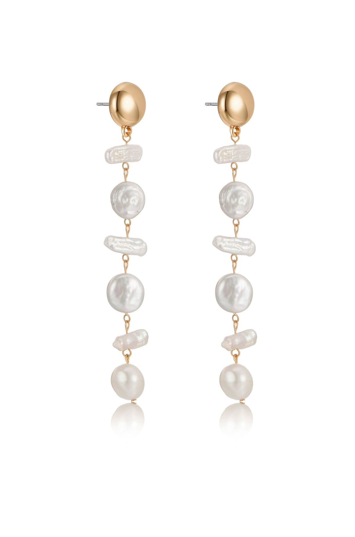 Ocean Secrets Freshwater Pearl Earrings - Pearl | Ettika