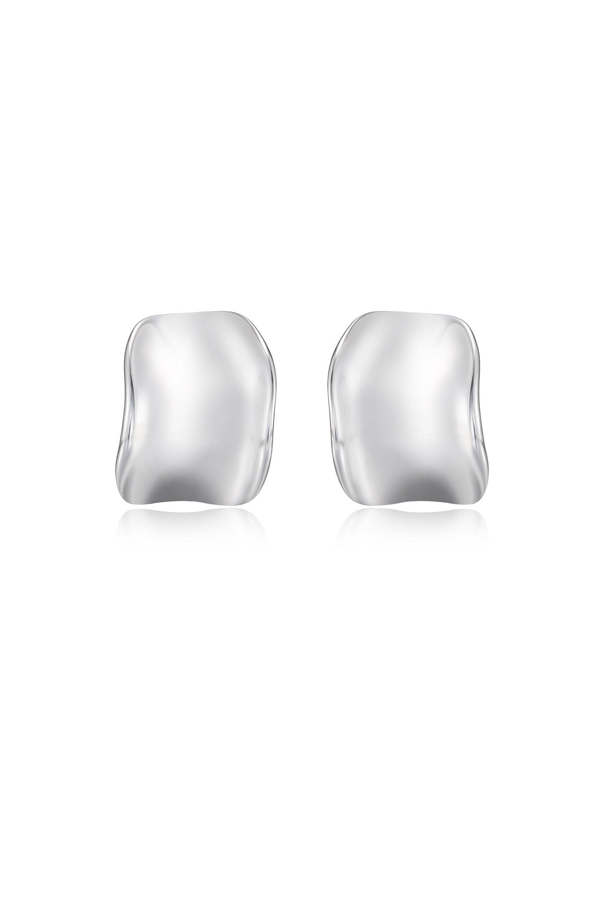 Curved Stud Earrings - 18k Gold Plated | Ettika