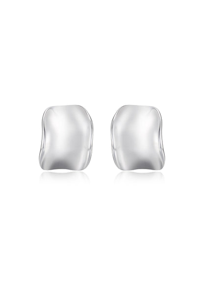 Curved Stud Earrings - 18k Gold Plated | Ettika