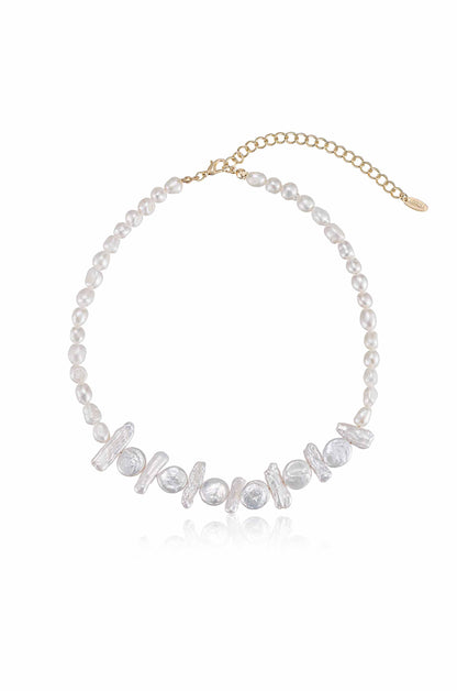 Coastal Views Freshwater Pearl Necklace - Pearl | Ettika