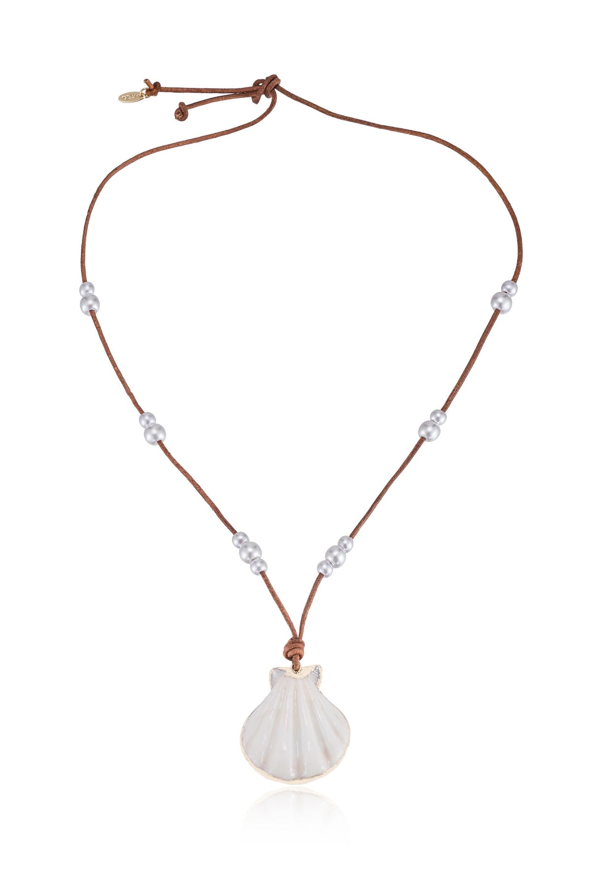 Beach Days Shell Pendant Necklace Set - Shell with 18k Gold Plating | Ettika