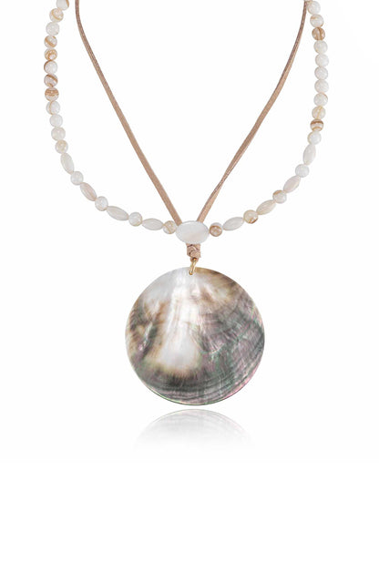 Opalescent Shell Necklace Set - Shell with 18k Gold Plating | Ettika