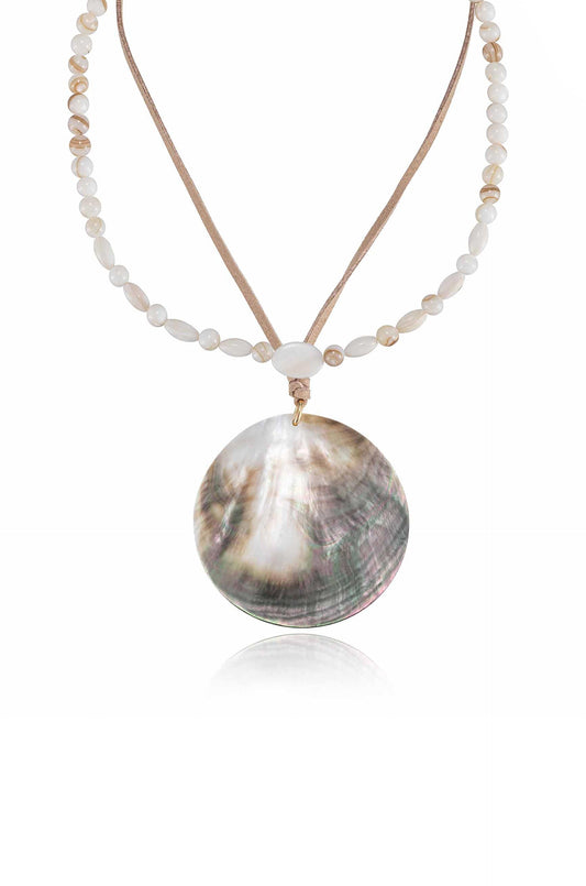 Opalescent Shell Necklace Set - Shell with 18k Gold Plating | Ettika