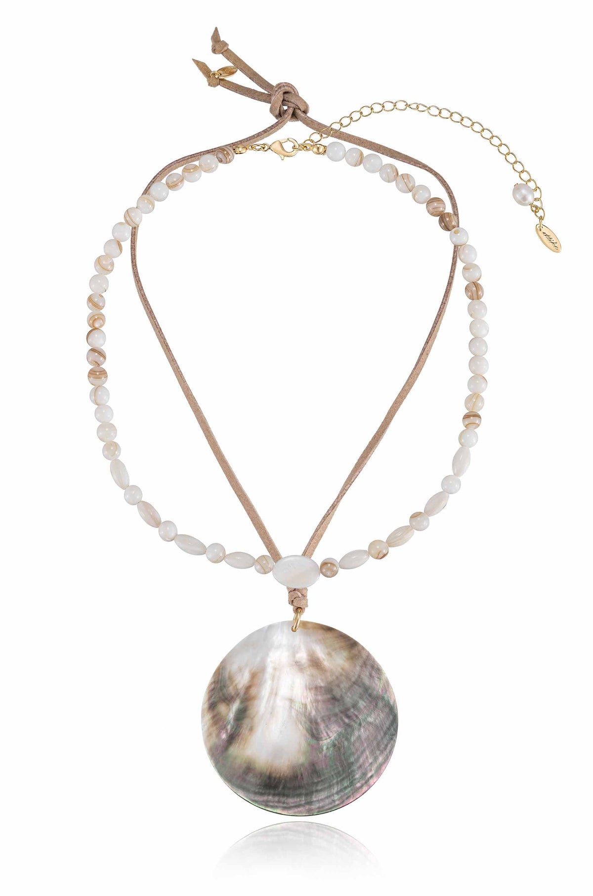 Opalescent Shell Necklace Set - Shell with 18k Gold Plating | Ettika