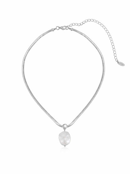 Baroque Pearl Pendant Necklace - Pearl with 18k Gold Plating | Ettika