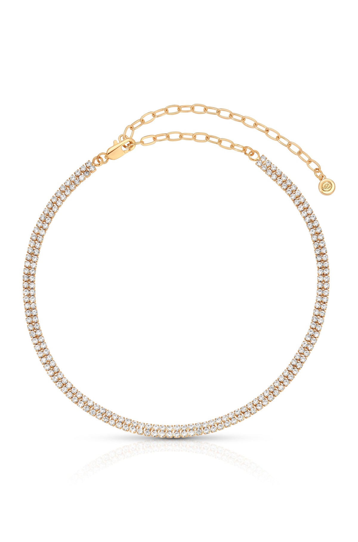 Crystal Simplicity Choker - Clear Crystal with 18k Gold Plating | Ettika