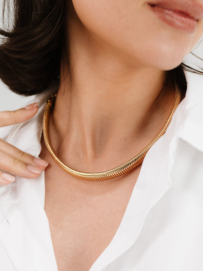 Flex Snake Chain Necklace - 18k Gold Plated | Ettika
