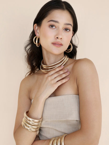 Flex Snake Chain Necklace - 18k Gold Plated | Ettika