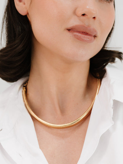 Flex Snake Chain Necklace - 18k Gold Plated | Ettika
