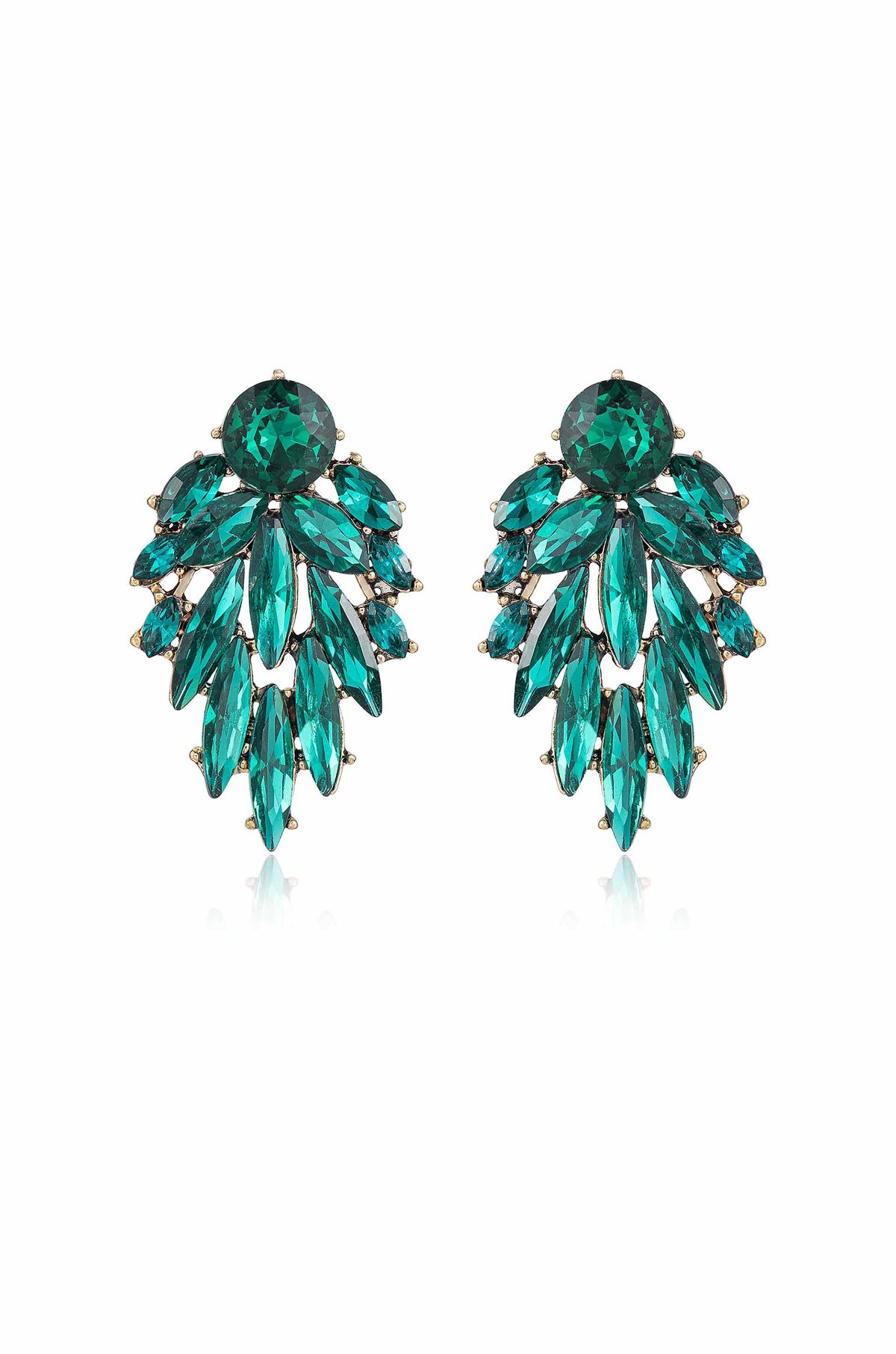 Cry Me A River Earrings - Black Crystal with 18k Gold Plating | Ettika