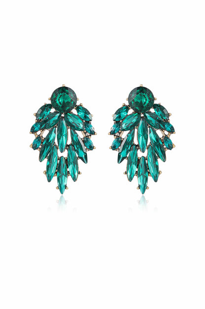 Cry Me A River Earrings - Black Crystal with 18k Gold Plating | Ettika