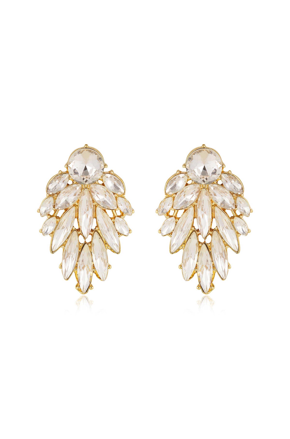 Cry Me A River Earrings - Black Crystal with 18k Gold Plating | Ettika