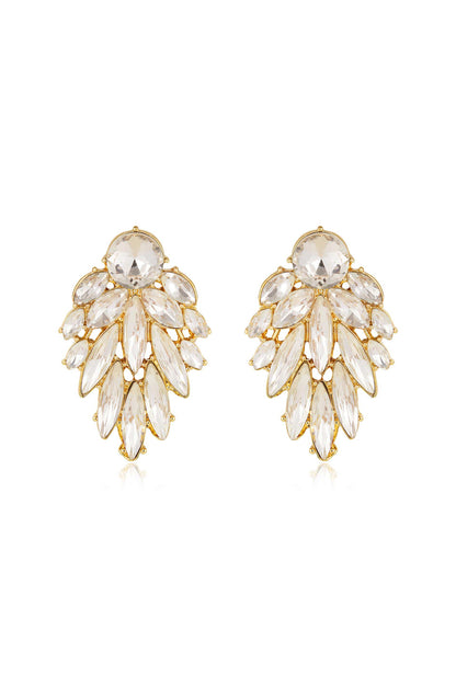 Cry Me A River Earrings - Black Crystal with 18k Gold Plating | Ettika