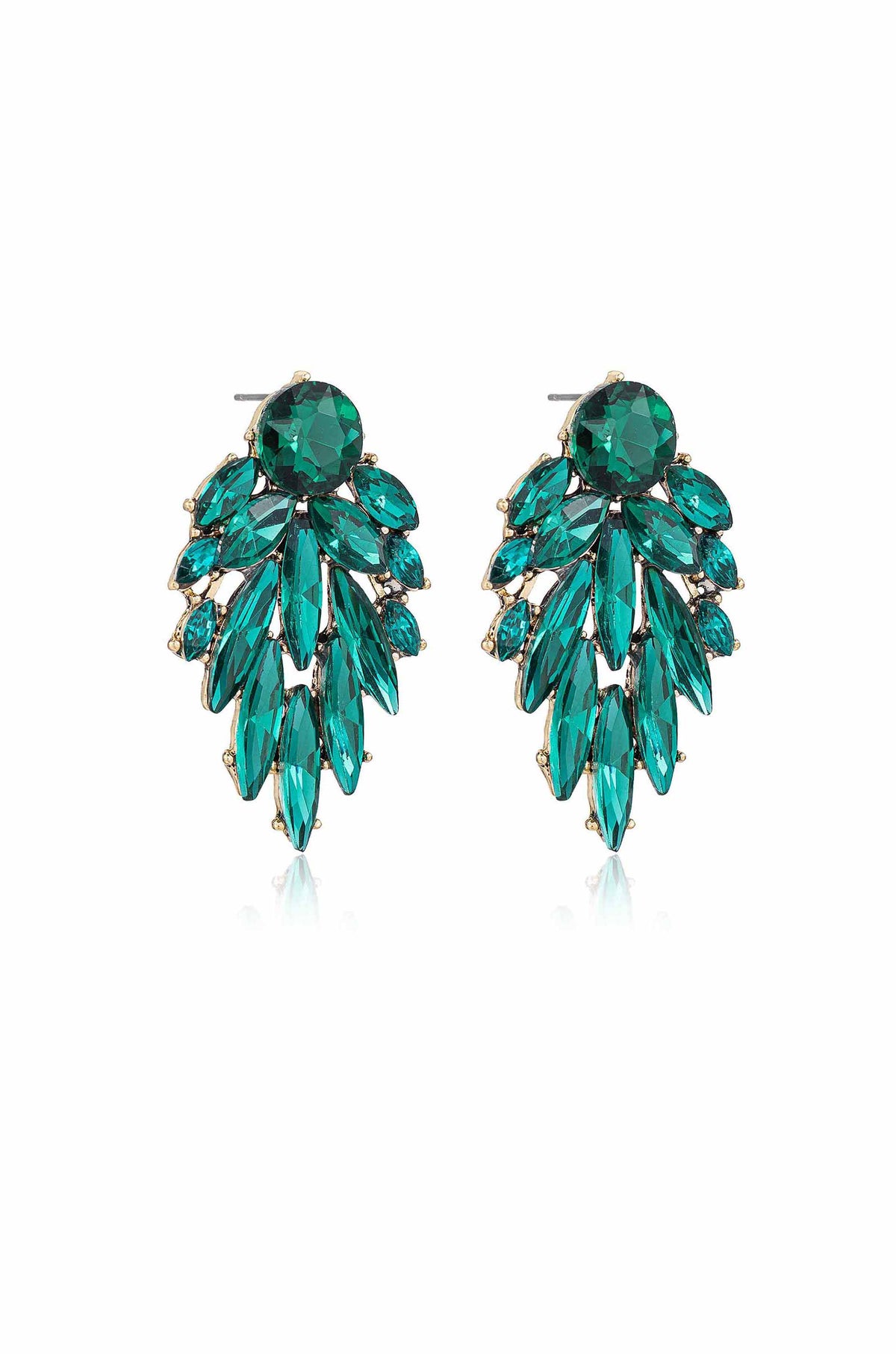 Cry Me A River Earrings - Black Crystal with 18k Gold Plating | Ettika