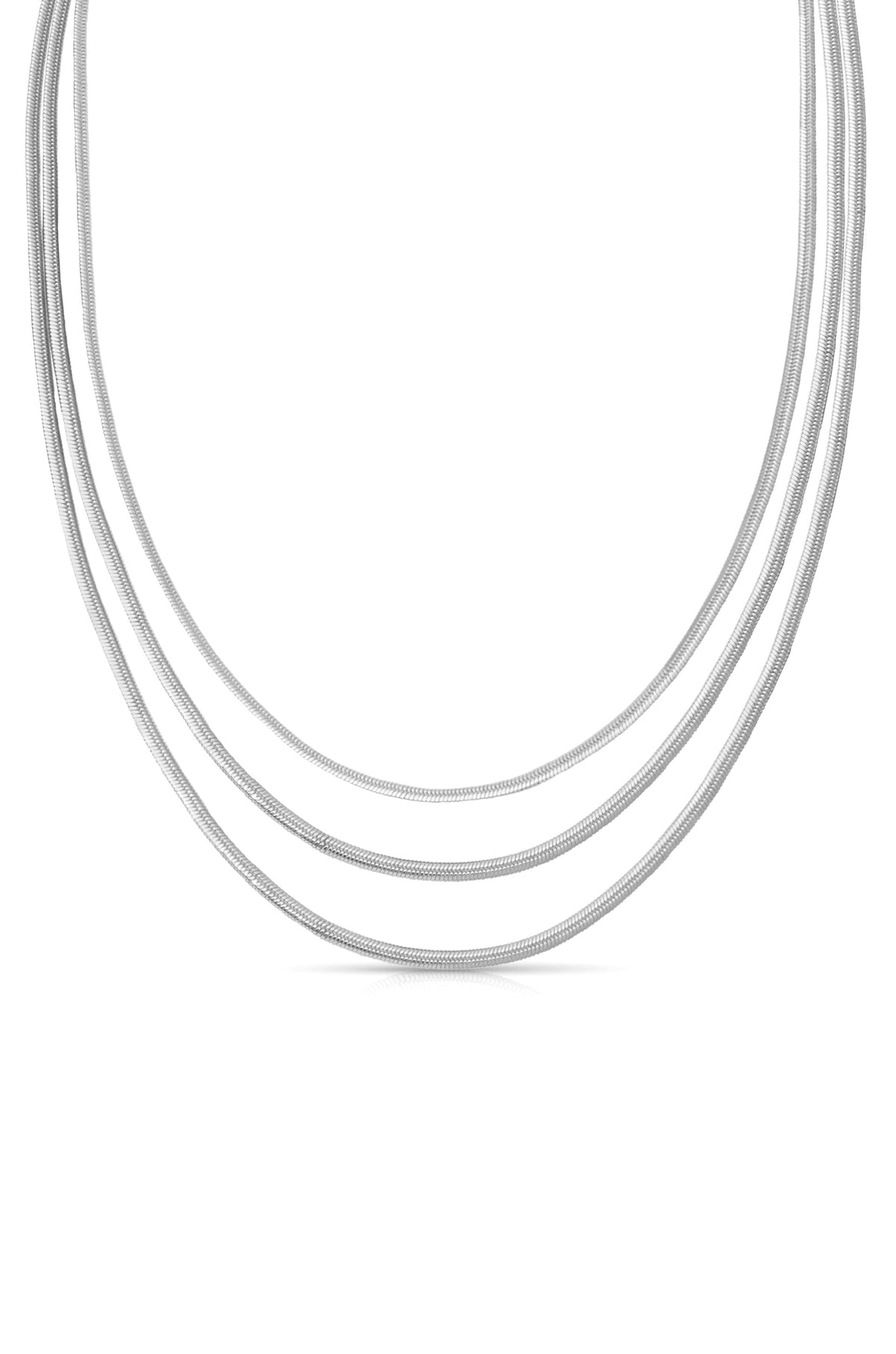 Triple Snake Chain Necklace - 18k Gold Plated | Ettika