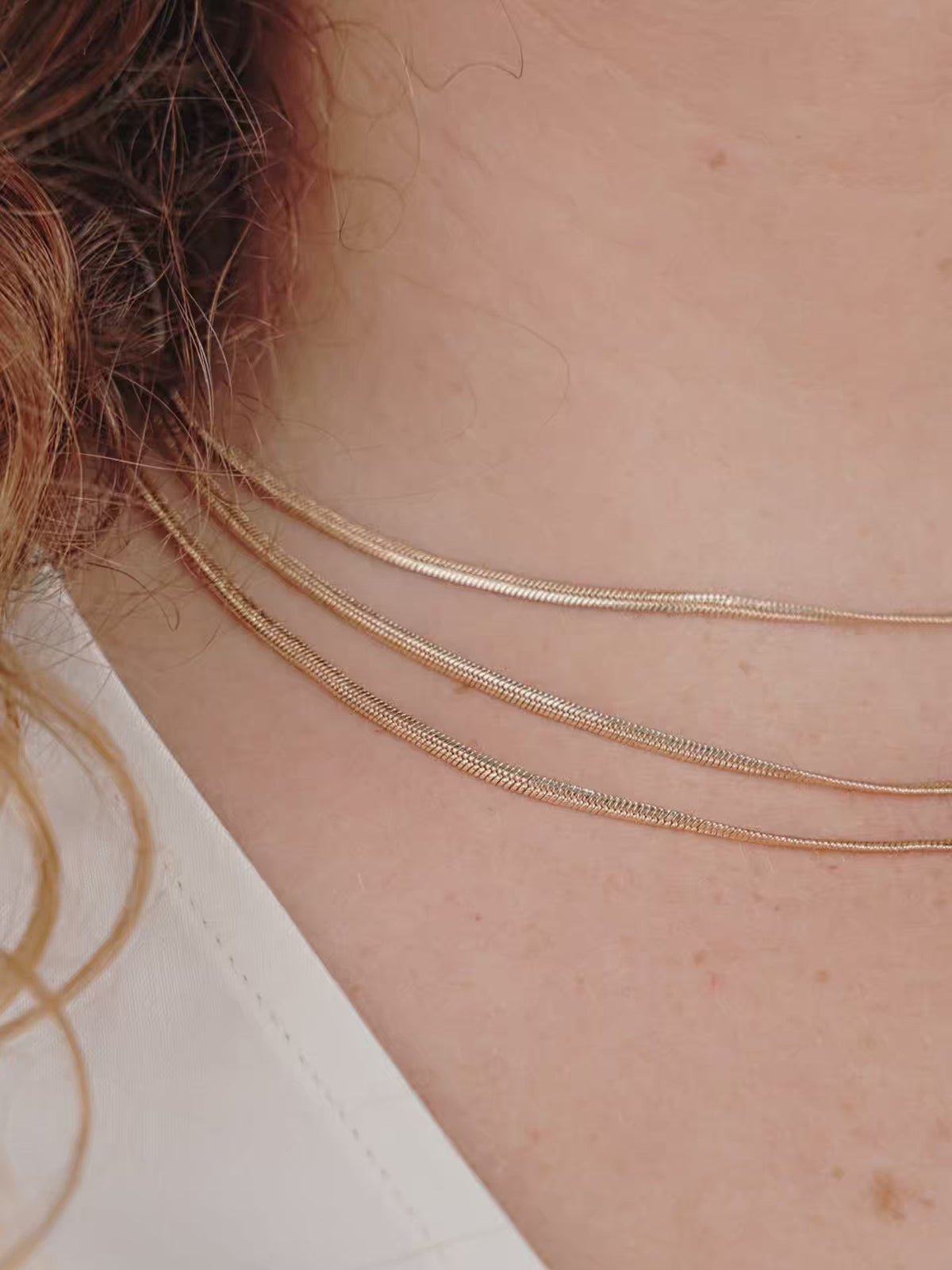 Triple Snake Chain Necklace - 18k Gold Plated | Ettika