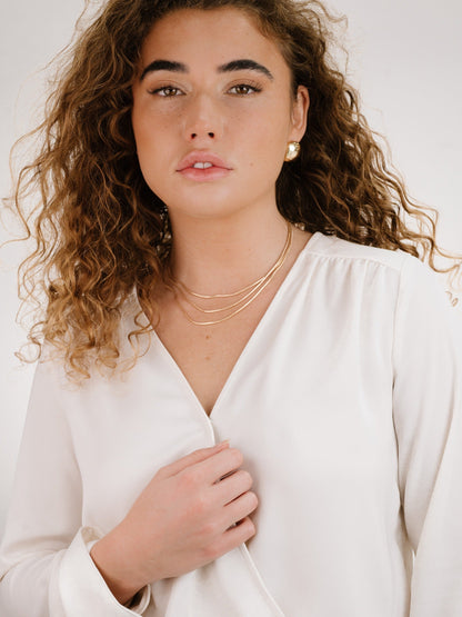 Triple Snake Chain Necklace - 18k Gold Plated | Ettika