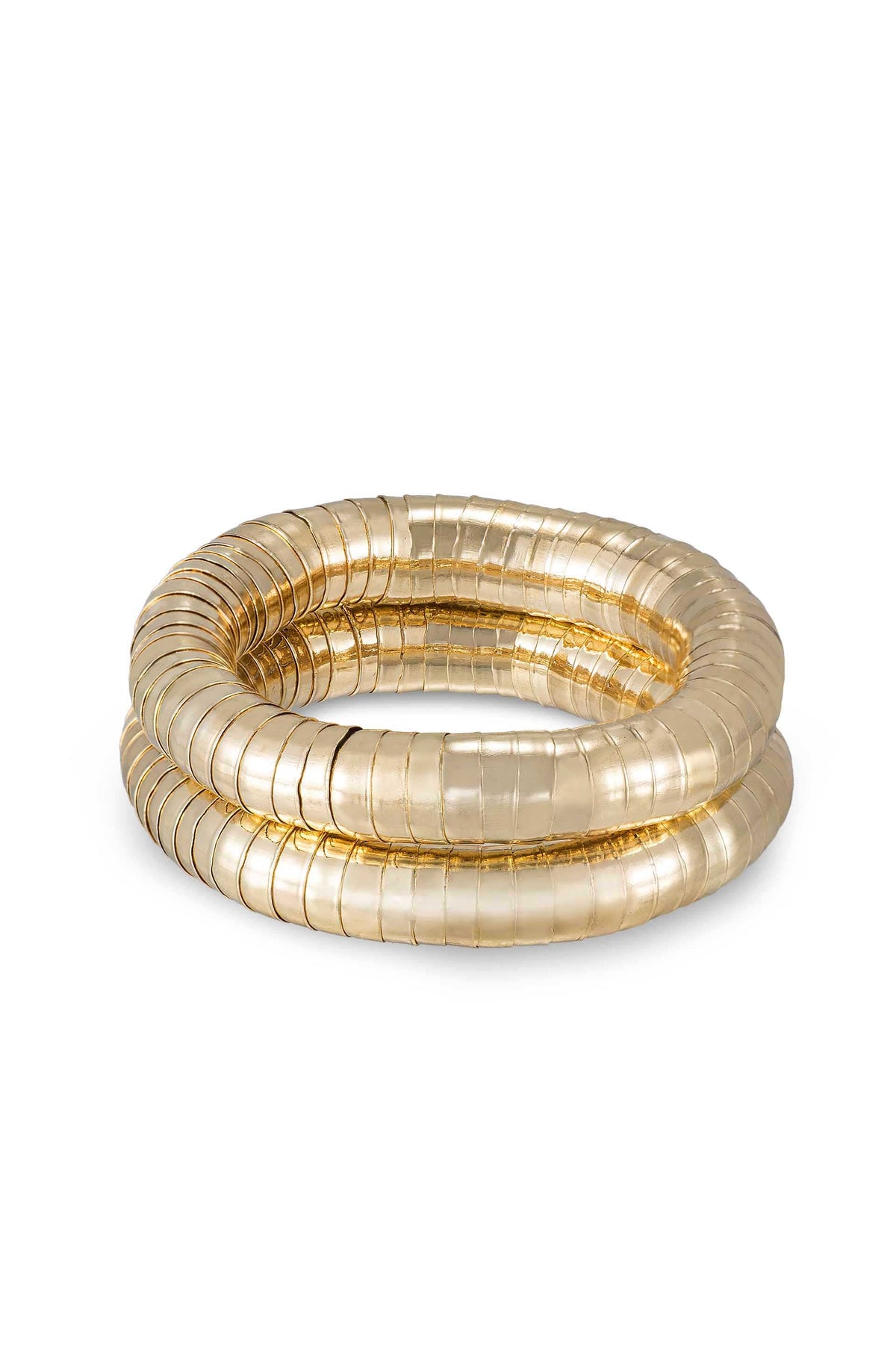 Liquid Gold Stretch Bracelet Set - 18k Gold Plated | Ettika