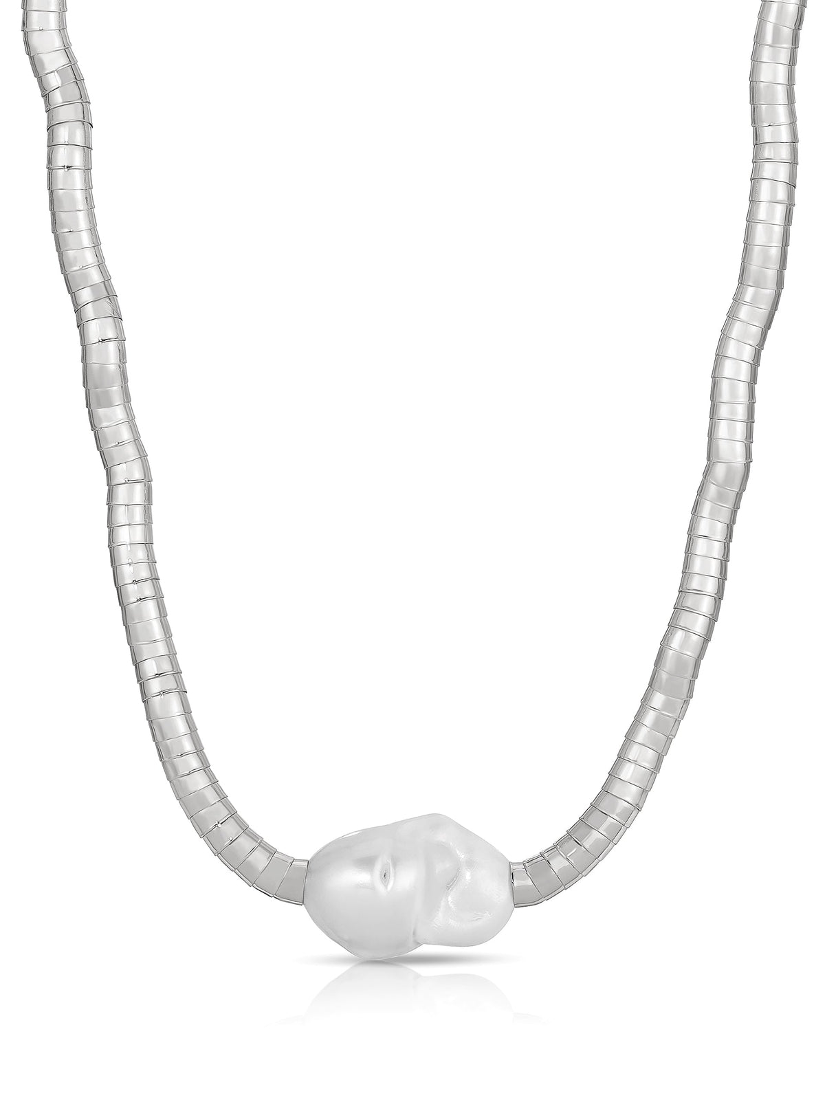 Liquid Gold and Pearl Choker - Pearl with 18k Gold Plating | Ettika