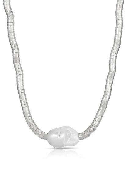 Liquid Gold and Pearl Choker - Pearl with 18k Gold Plating | Ettika