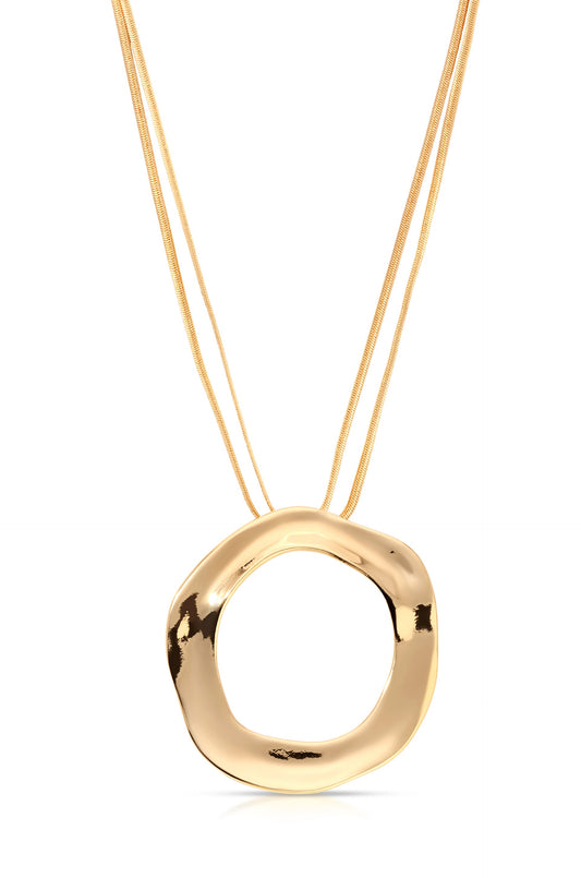 Open Circle Necklace - 18k Gold Plated | Ettika