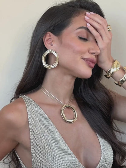 Open Circle Necklace - 18k Gold Plated | Ettika