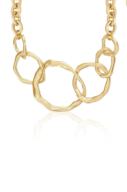 Interlocking Golden Chain Necklace - 18k Gold Plated | Ettika