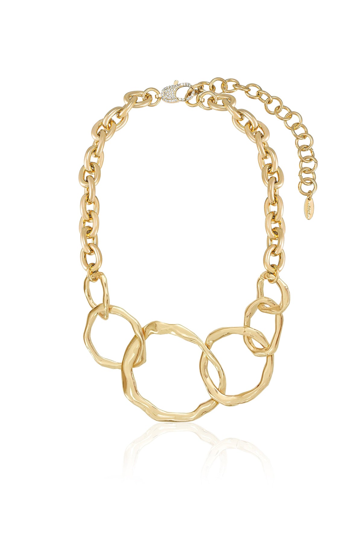 Interlocking Golden Chain Necklace - 18k Gold Plated | Ettika