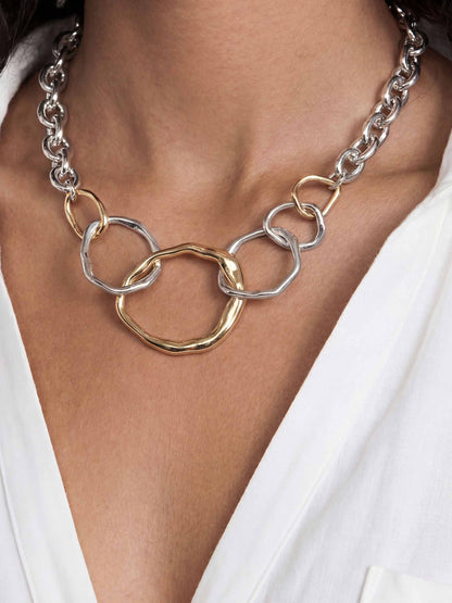 Interlocking Golden Chain Necklace - 18k Gold Plated | Ettika
