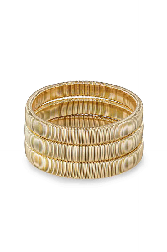 Flex Stretch Bangle Set - 18k Gold Plated | Ettika
