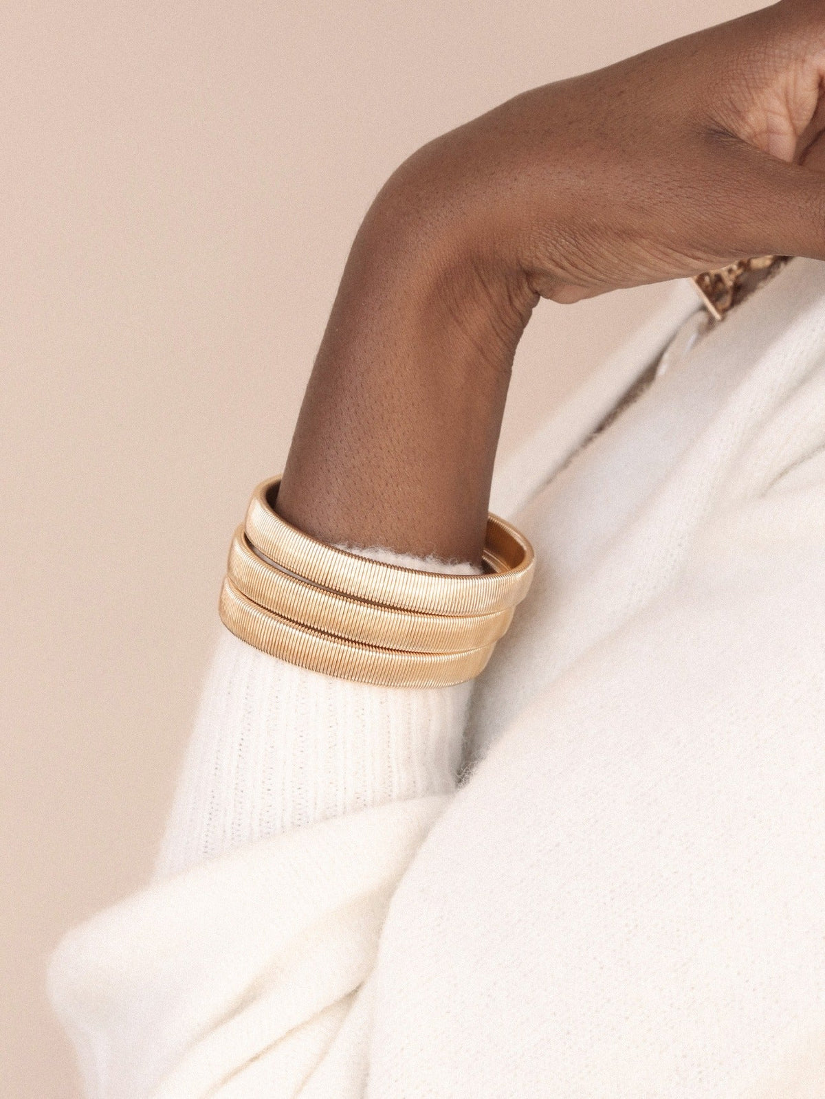 Flex Stretch Bangle Set - 18k Gold Plated | Ettika