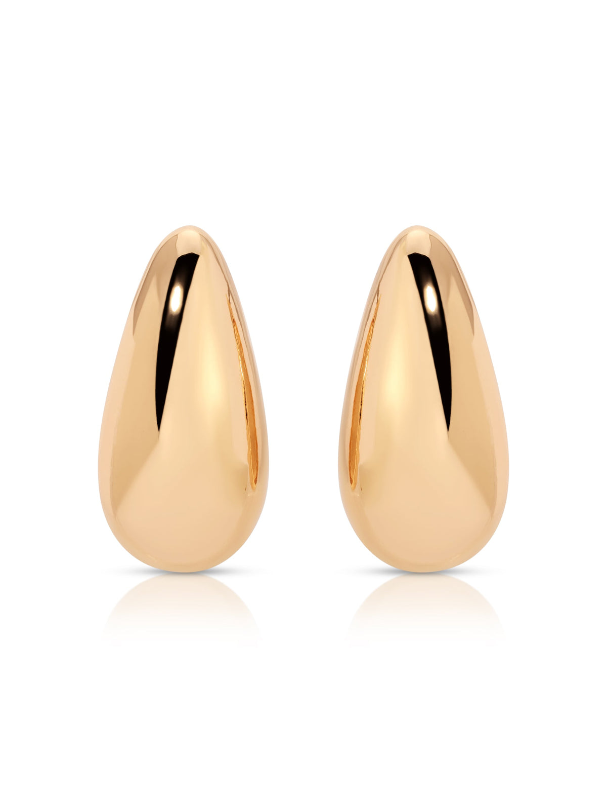 Golden Teardrop Earrings - 18k Gold Plated | Ettika