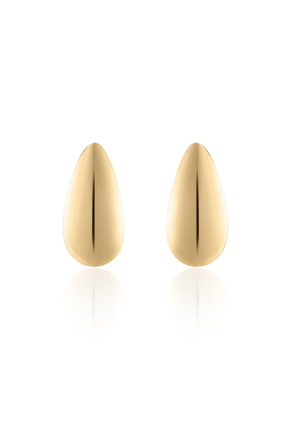 Golden Teardrop Earrings - 18k Gold Plated | Ettika
