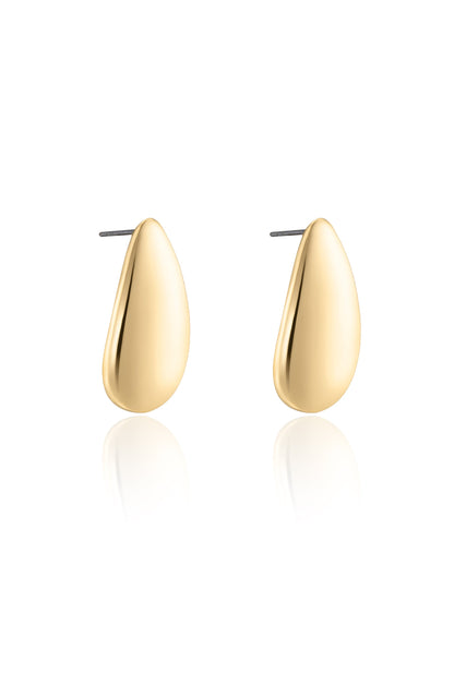 Golden Teardrop Earrings - 18k Gold Plated | Ettika