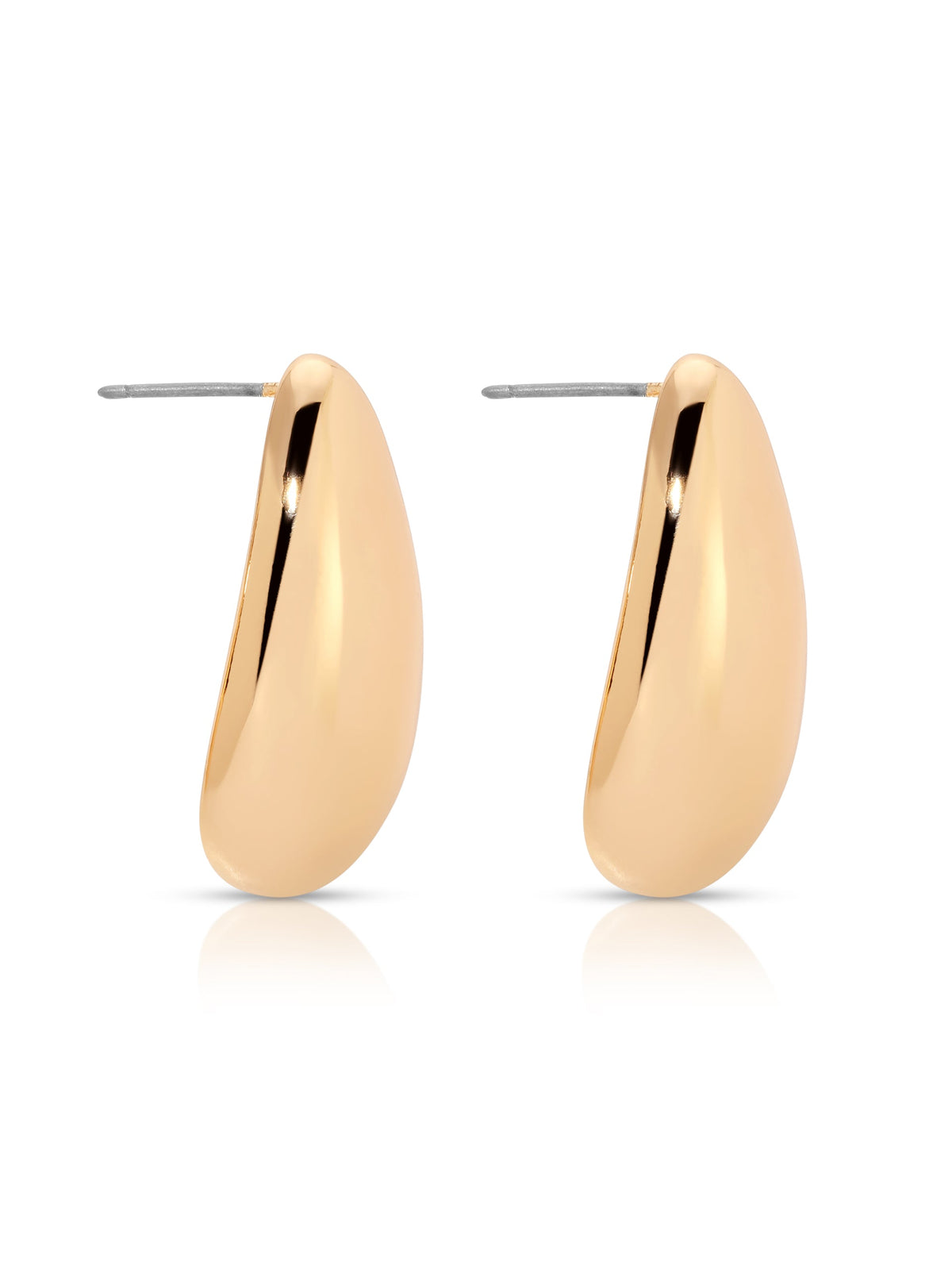 Golden Teardrop Earrings - 18k Gold Plated | Ettika
