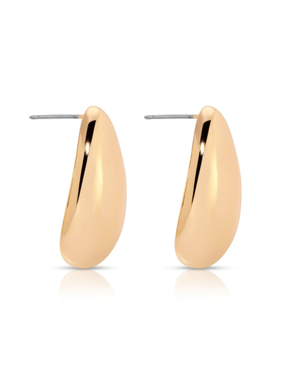 Golden Teardrop Earrings - 18k Gold Plated | Ettika