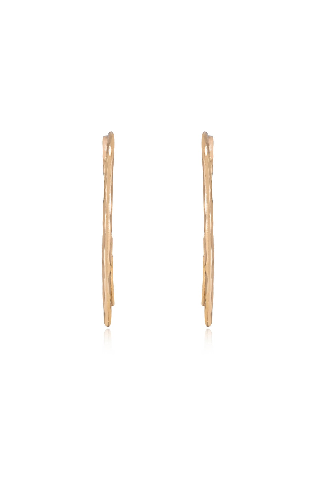 Handworked Hoop Earrings - 18k Gold Plated | Ettika