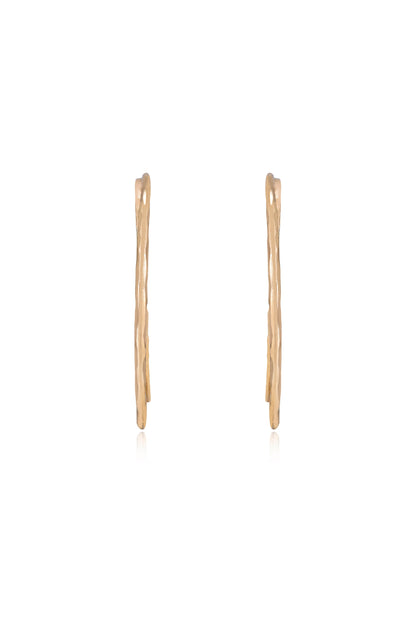 Handworked Hoop Earrings - 18k Gold Plated | Ettika