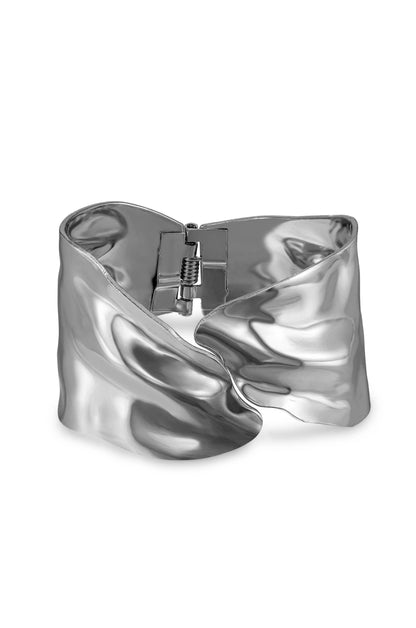 Melted Abstract Cuff Bracelet - 18k Gold Plated | Ettika