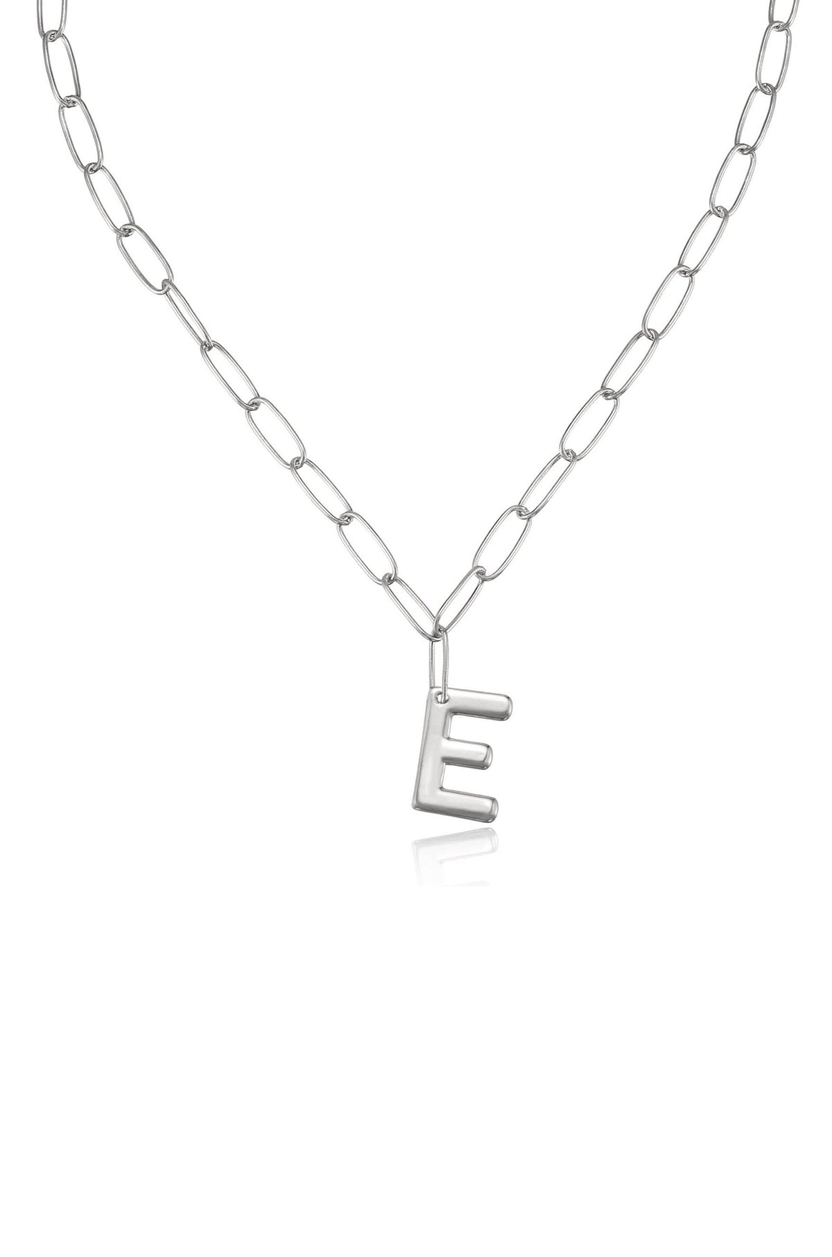 Paperclip Link Initial Necklace - 18k Gold Plated | Ettika