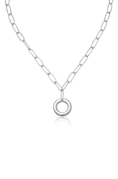 Paperclip Link Initial Necklace - 18k Gold Plated | Ettika