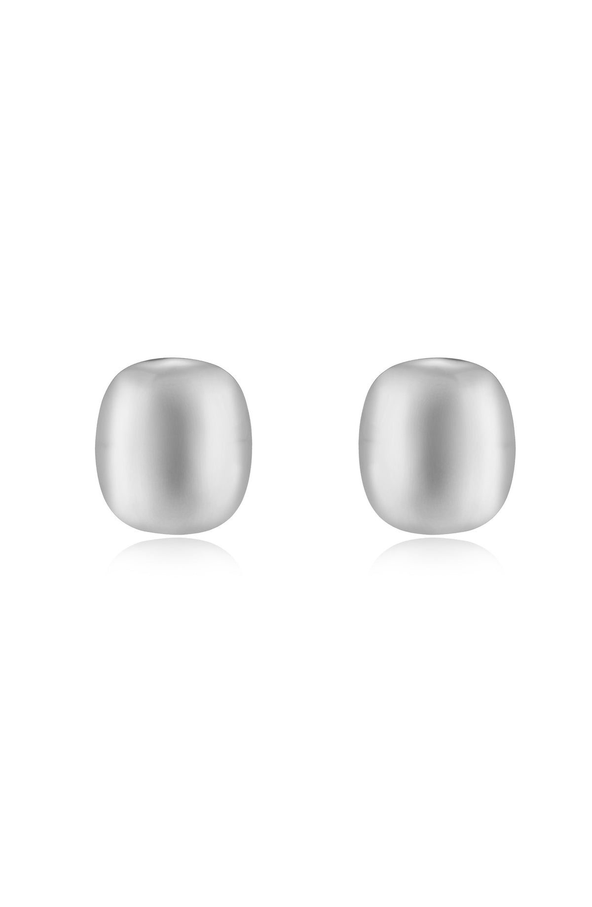 Minimal Curved Square Stud Earrings - 18k Gold Plated | Ettika